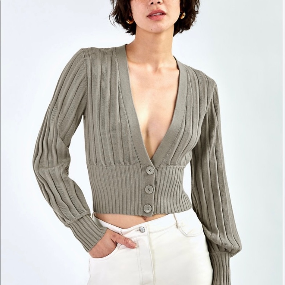 Wilfred Plunge Front Cardigan